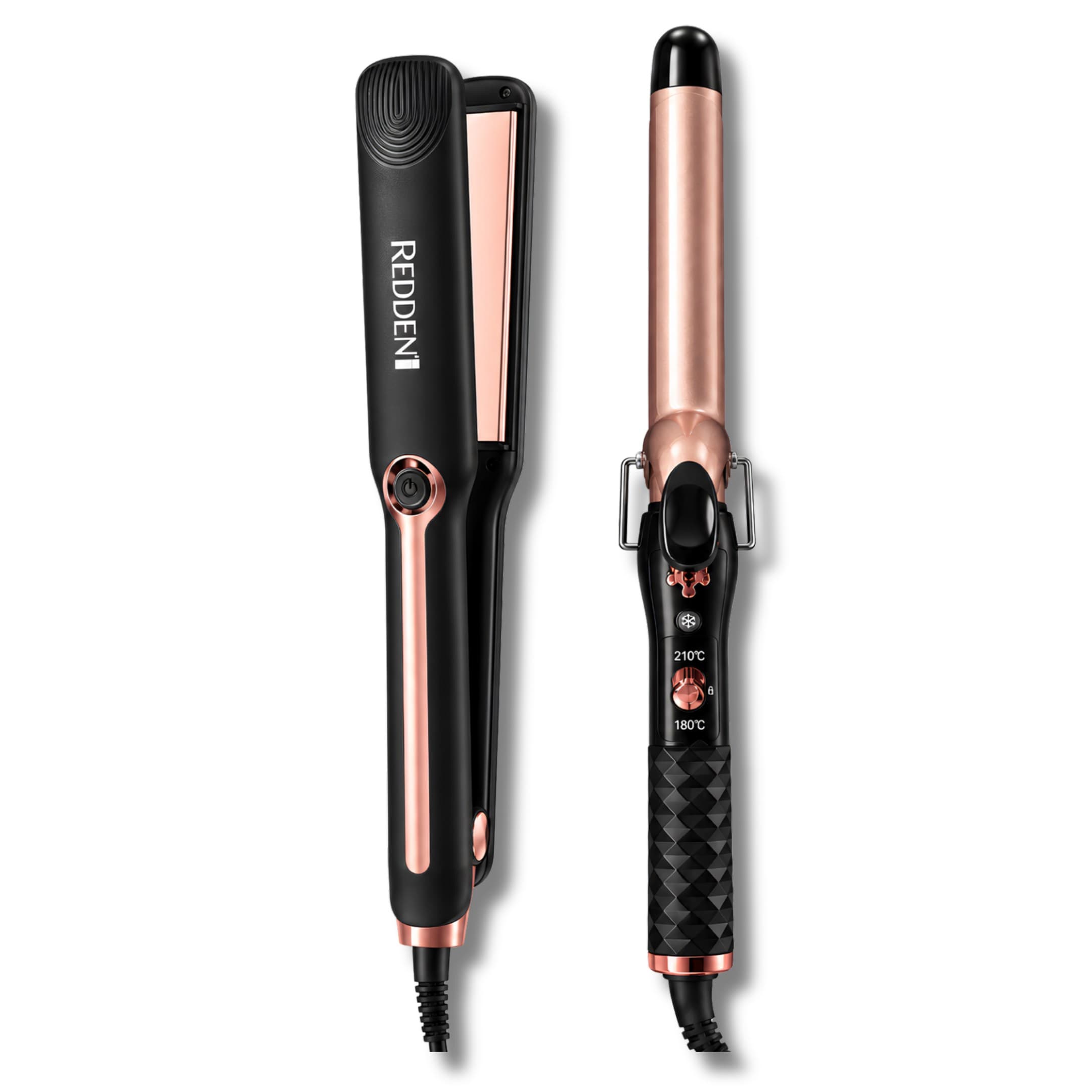 Set Combo Keratina De Plancha Y Rizadora Redden 2566 Para Cabello 1.1