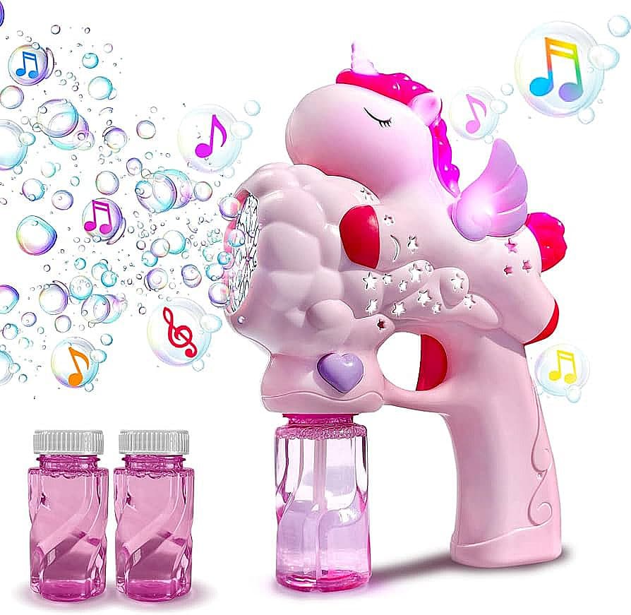 Pistola de Burbujas Unicornio con Música