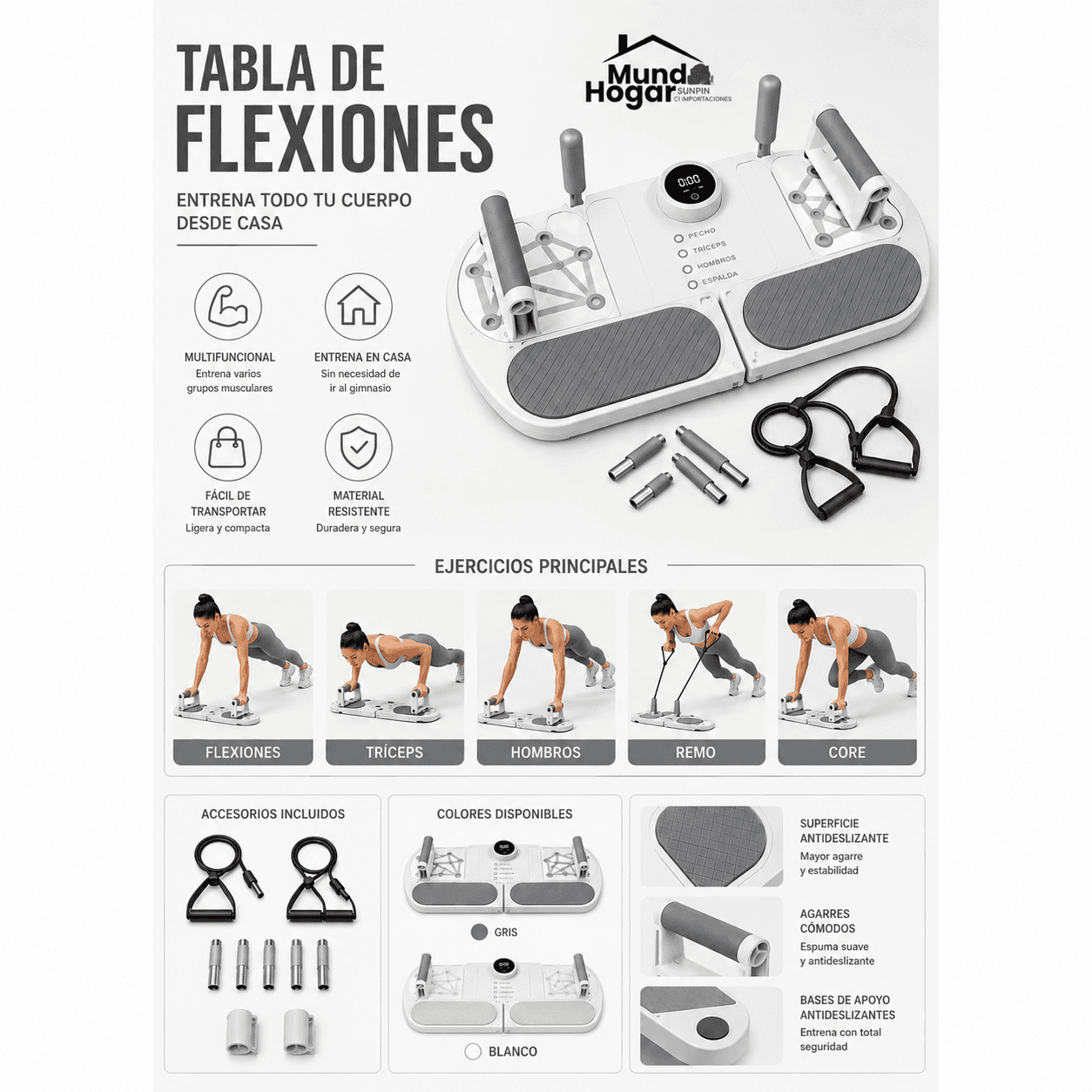 Tabla De Flexiones Push-Up