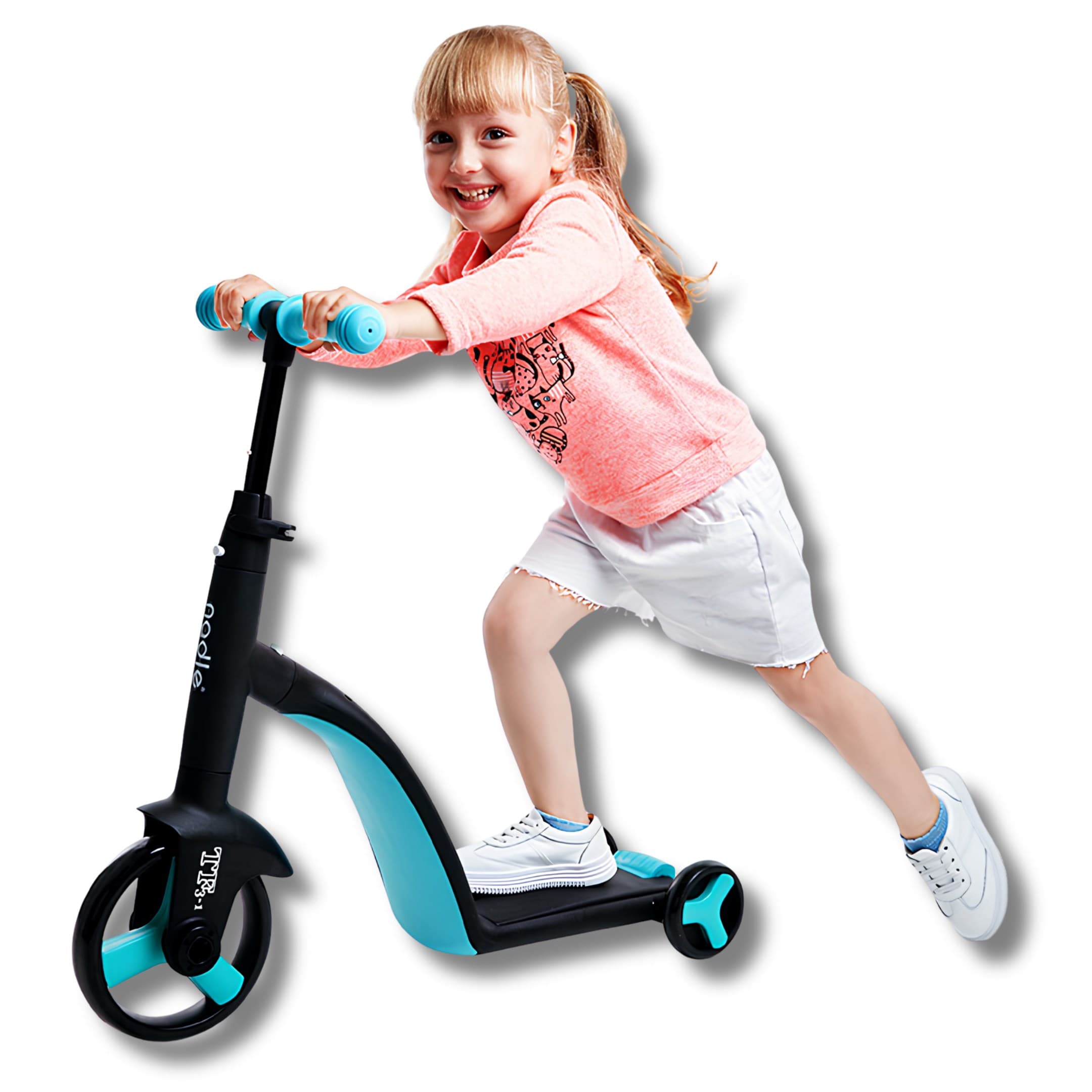 Triciclo 3 En 1 Patín Bicicleta Transformable, Seguro Y Ergonómico