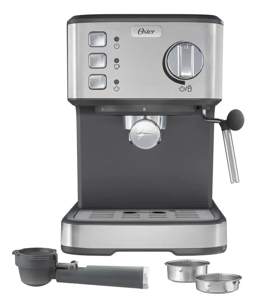 Cafetera Oster® Compacta, Prepara hasta 2 Espressos por Ciclo, 15 Bar