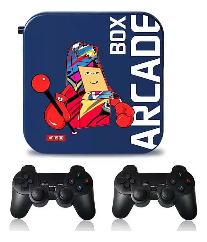 Consola De Videojuegos Box Arcade Con 2 Controles Alámbricos