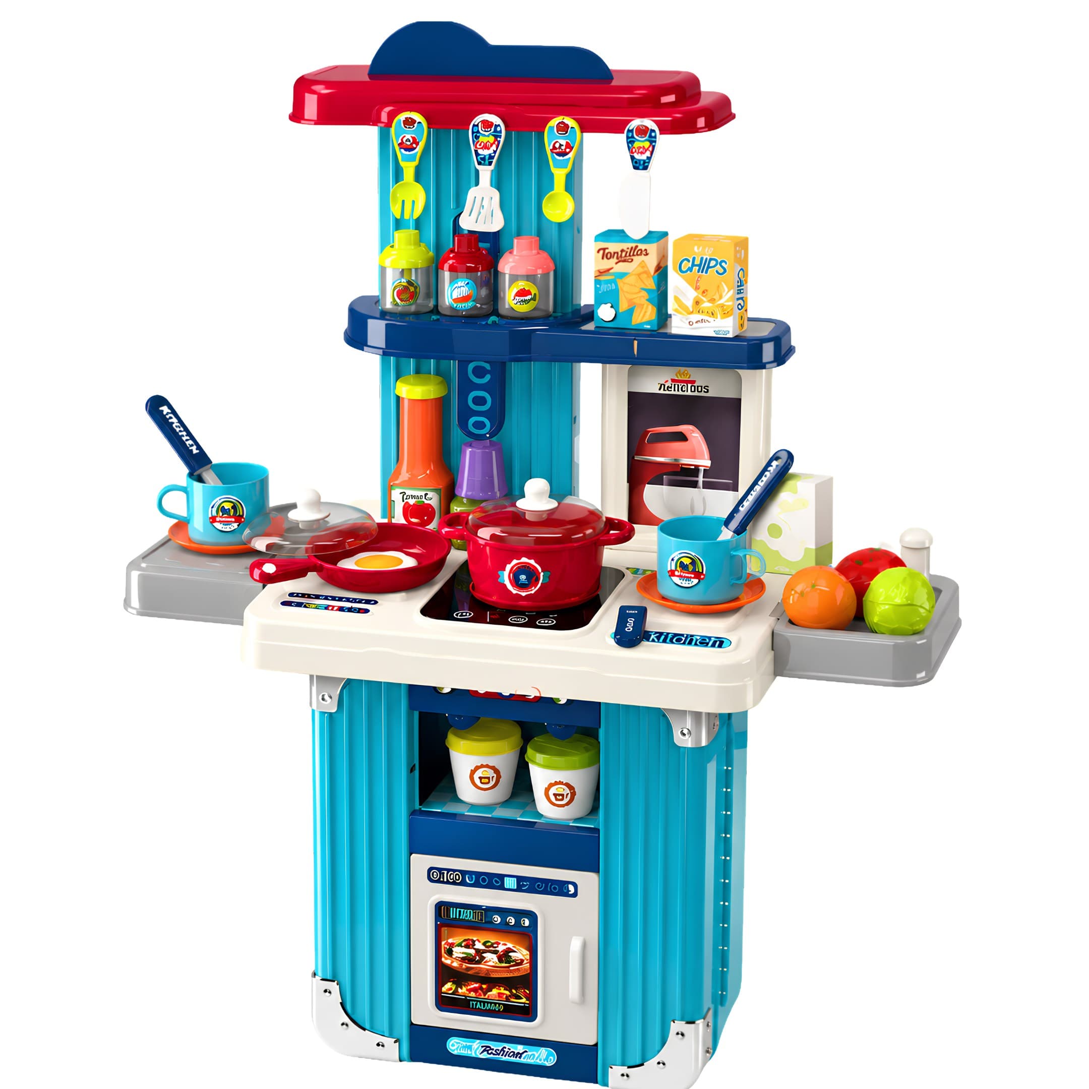 Juguete De Cocina Didactico Modelo 106A En Maletin Set Multiuso Y Manual
