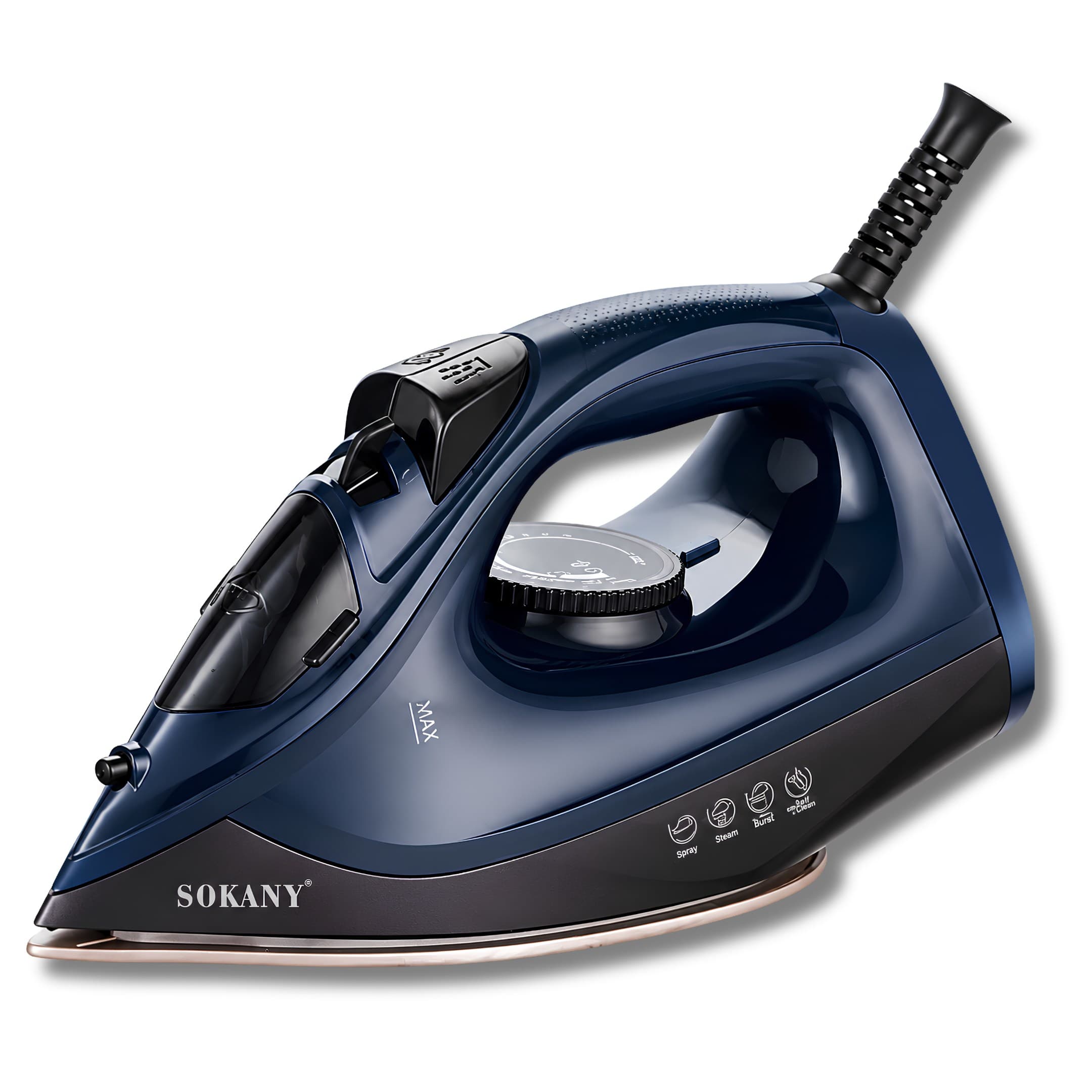 Plancha A Vapor Domestica Sokany SK-11041 Con Control De Temperatura Para Ropa