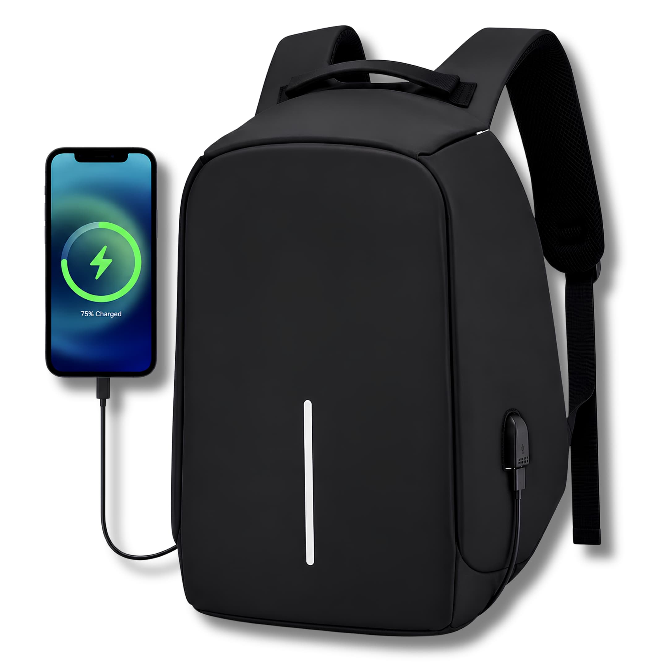 Mochila Maleta Antirrobo Impermeable Con Puerto USB Y Compartimento Para Portátil