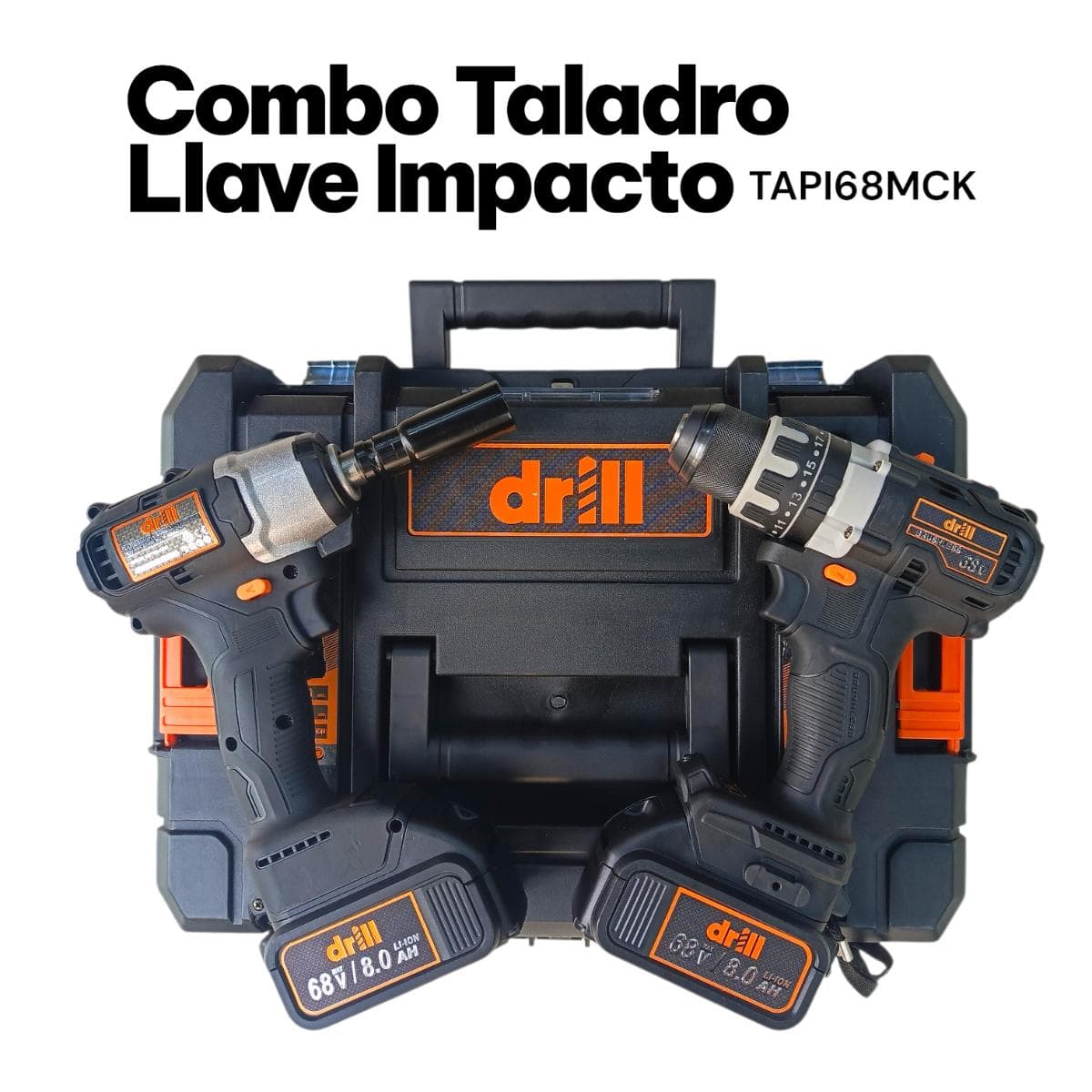 Tapi68mck Combo Taladro Llave De Impacto Brushless