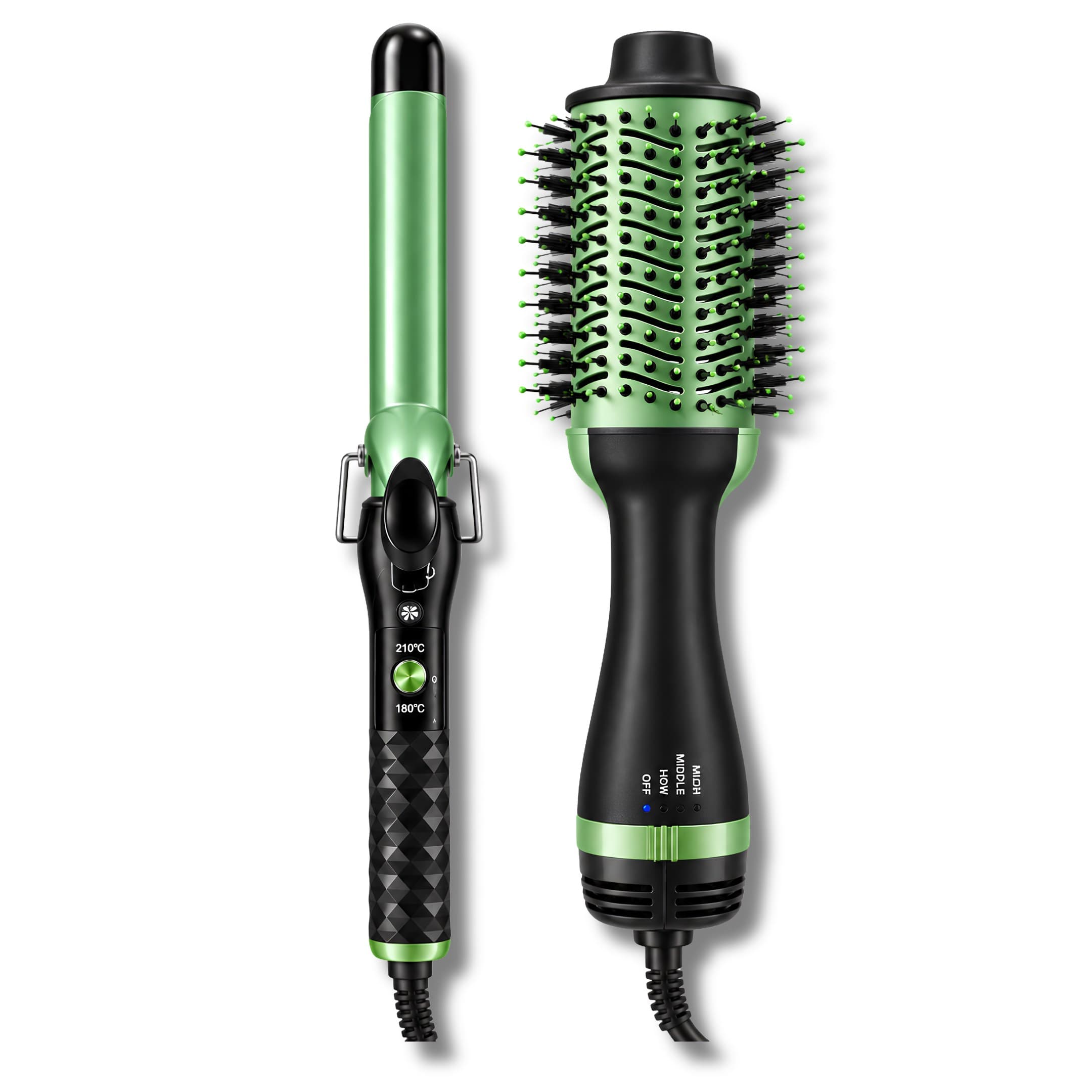 Set Combo Aguacate De Cepillo Y Rizadora Redden 2553 Para Cabello 1.1