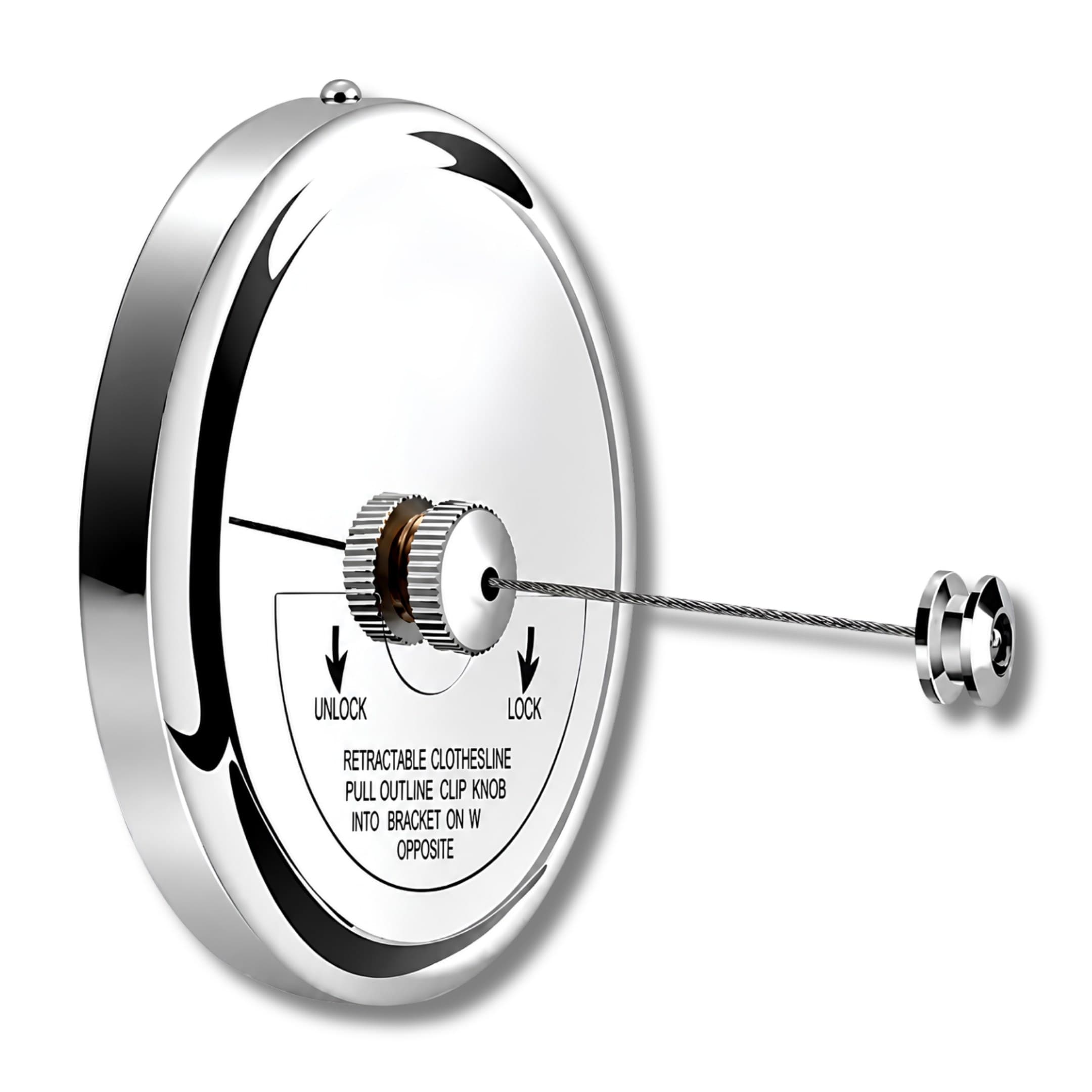 Tendedero De Acero Inoxidable Retractil Linea De Lavanderia Resistente Colgador