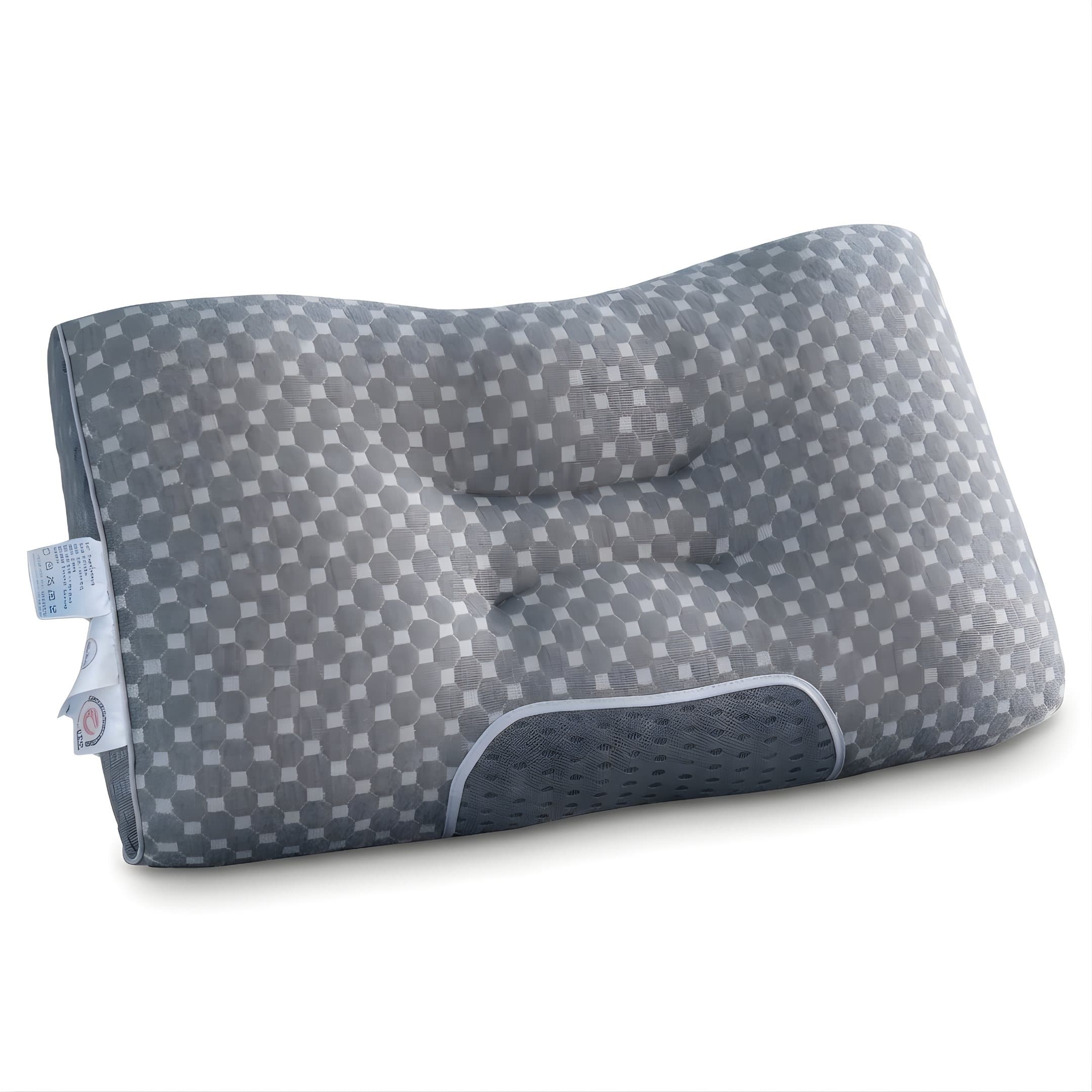 Almohada Ortopédica Para Cuello Y Espalda Con Funda Transpirable