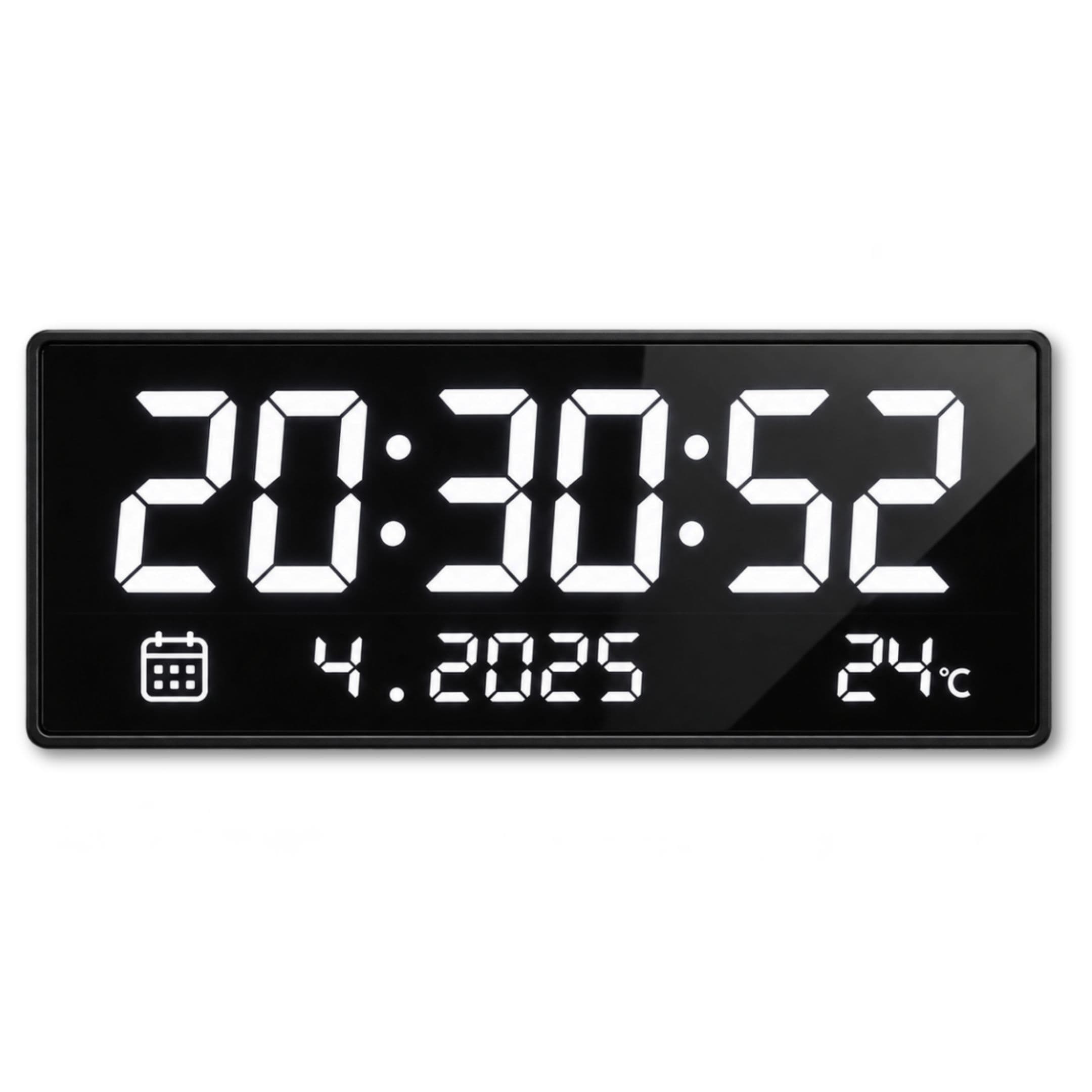 Reloj Digital De Pared JH8025 Indicador Multifuncional De Hora, Fecha Y Temperatura