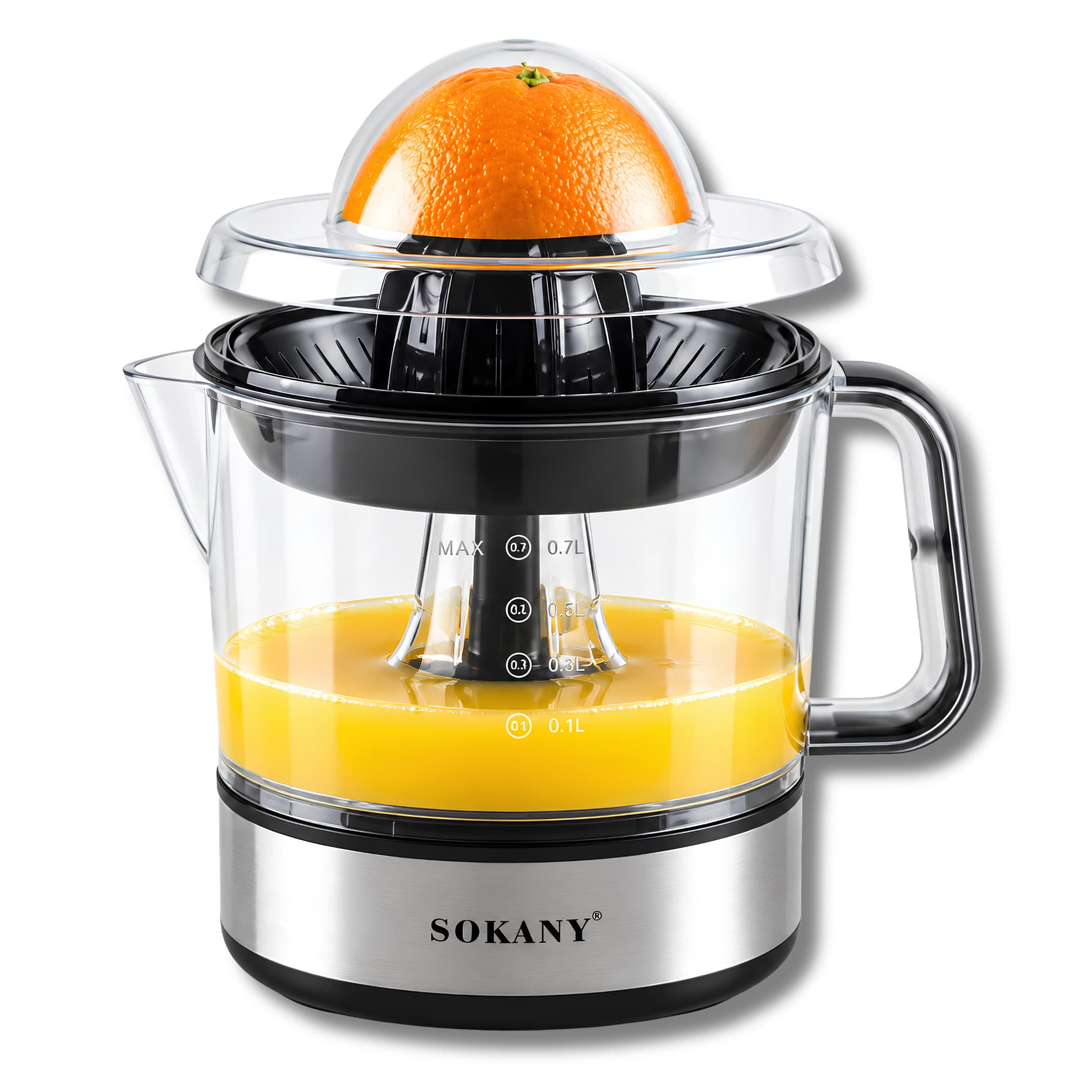 Exprimidor Eletrico De Cítricos Sokany Con Jarra De 700Ml 45W JE-623D
