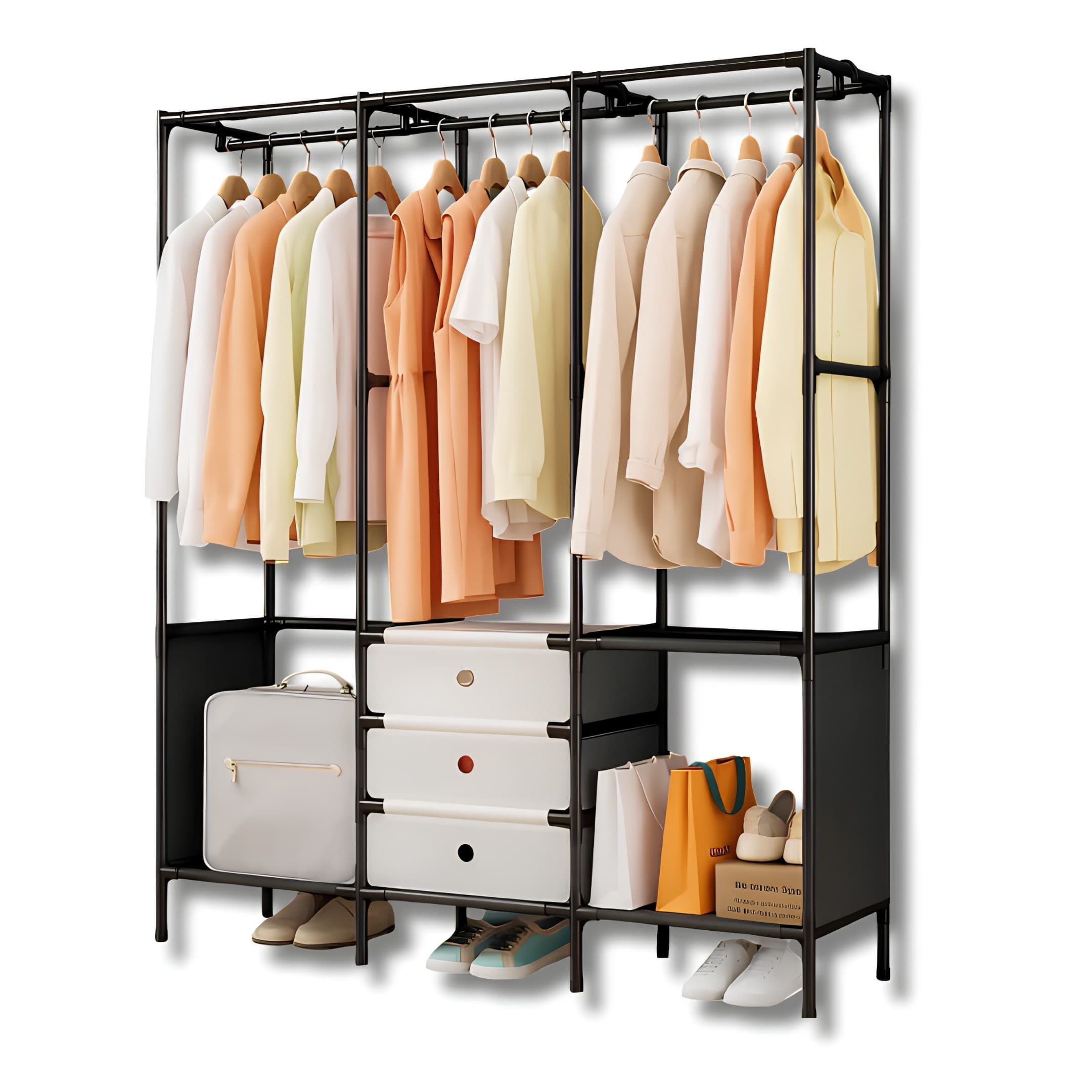 Closet De Lujo 3 Cuerpos Con Estructura Reforzada Armario Modular