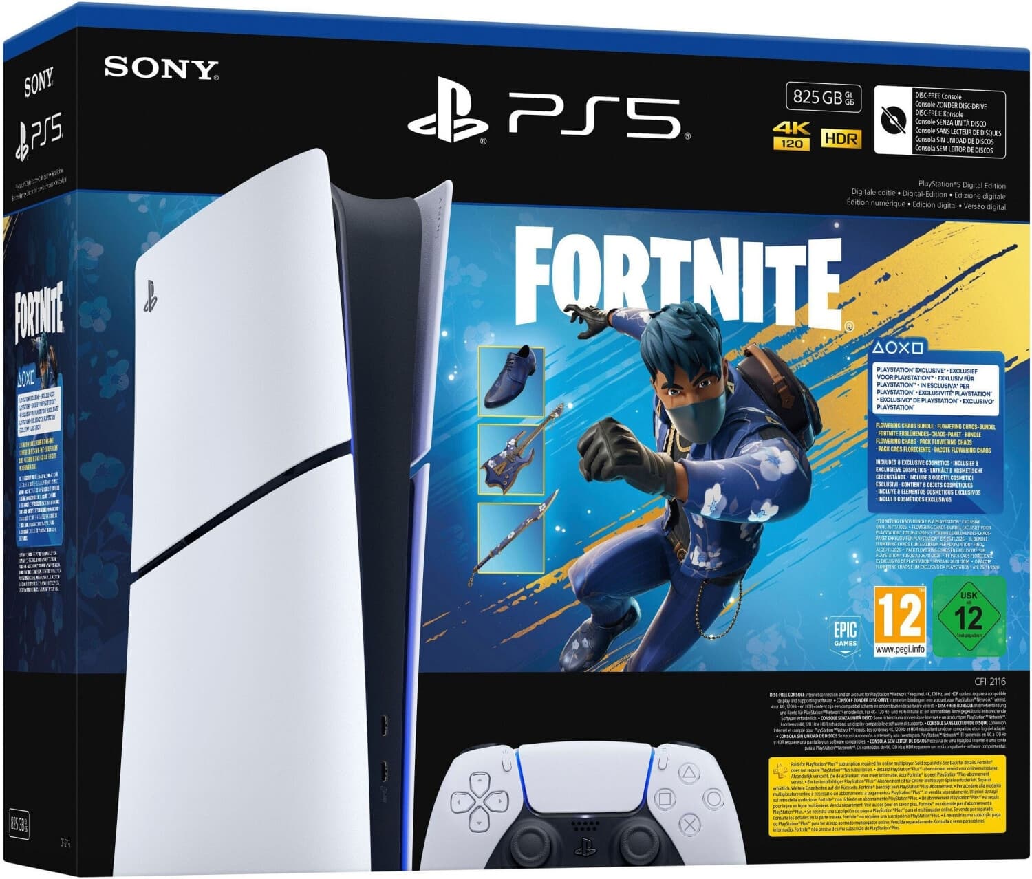 Consola PlayStation 5 Slim Digital 825GB Edición Fortnite - SP