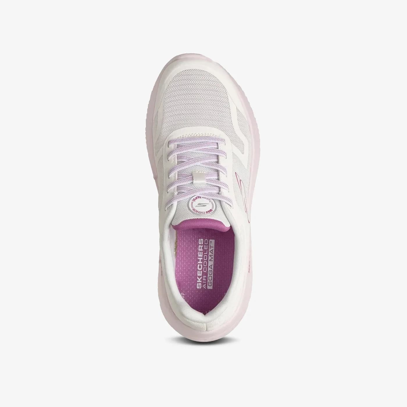 SKECHERS DAMA BLANC/LILA GOWALK MAX CUSHION