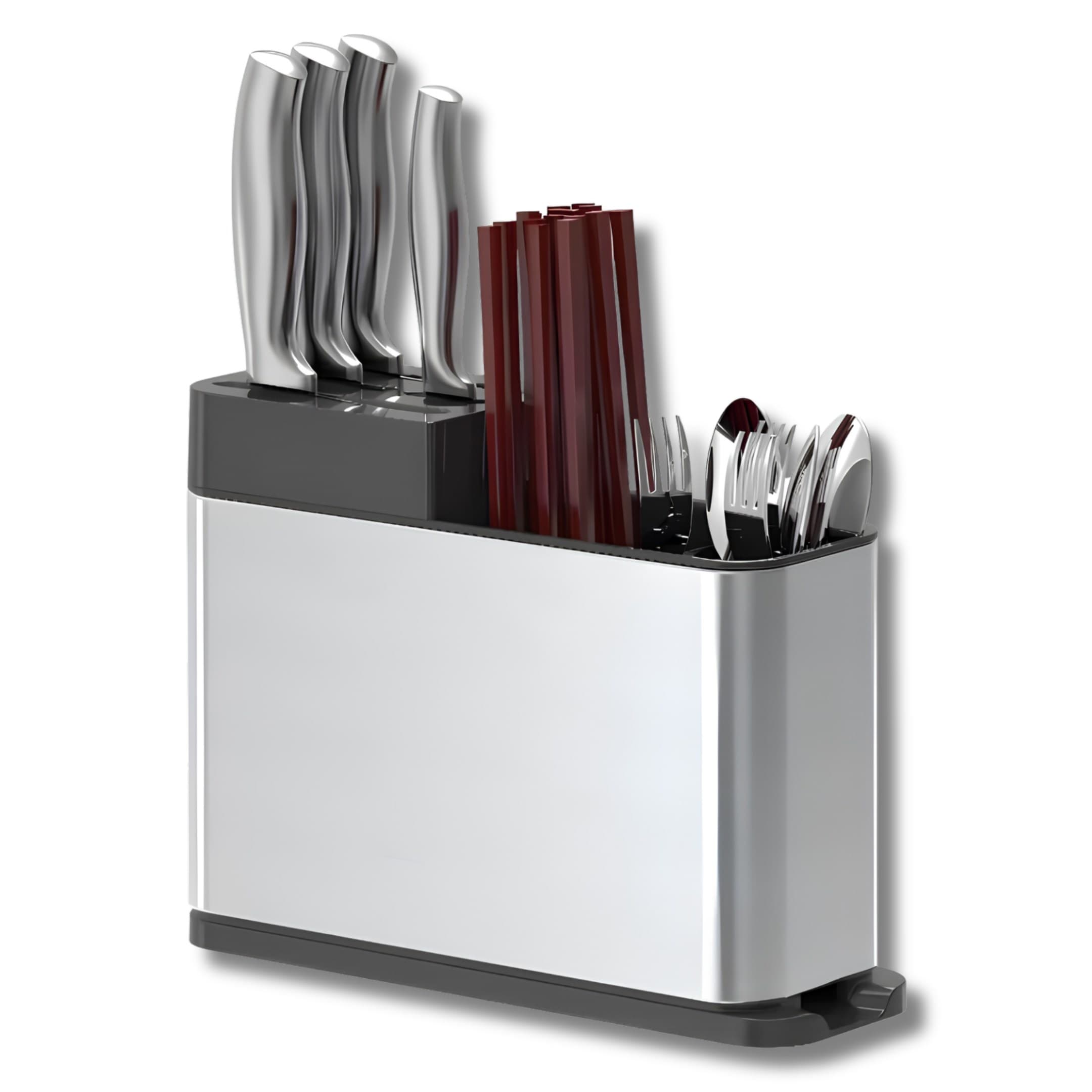 Organizador De Cubiertos 4 Compartimentos Para Utensilios Y Cubiertos De Cocina