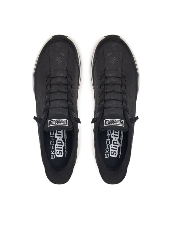 SKECHERS COZY FIT GO WALK NEG-BLAN